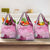 Pink Palaka Japanese Patterns Grocery Bag Asanoha Seigaiha Sakura Motif - Polynesian Pride