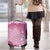 Pink Palaka Japanese Patterns Luggage Cover Asanoha Seigaiha Sakura Motif - Polynesian Pride