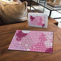 Pink Palaka Japanese Patterns Puzzle Asanoha Seigaiha Sakura Motif LT14 - Polynesian Pride