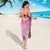 Pink Palaka Japanese Patterns Sarong Asanoha Seigaiha Sakura Motif - Polynesian Pride