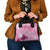 Pink Palaka Japanese Patterns Shoulder Handbag Asanoha Seigaiha Sakura Motif - Polynesian Pride