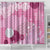 Pink Palaka Japanese Patterns Shower Curtain Asanoha Seigaiha Sakura Motif - Polynesian Pride