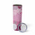 Pink Palaka Japanese Patterns Skinny Tumbler Asanoha Seigaiha Sakura Motif - Polynesian Pride