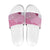 Pink Palaka Japanese Patterns Slide Sandals Asanoha Seigaiha Sakura Motif - Polynesian Pride