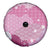 Pink Palaka Japanese Patterns Spare Tire Cover Asanoha Seigaiha Sakura Motif - Polynesian Pride