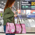 Pink Palaka Japanese Patterns Travel Bag Asanoha Seigaiha Sakura Motif - undefined