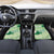 Green Palaka Japanese Patterns Car Mats Asanoha Seigaiha Sakura Motif - Polynesian Pride