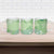 Green Palaka Japanese Patterns Ceramic Mug Asanoha Seigaiha Sakura Motif - Polynesian Pride
