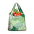 Green Palaka Japanese Patterns Grocery Bag Asanoha Seigaiha Sakura Motif - Polynesian Pride
