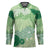 Green Palaka Japanese Patterns Hockey Jersey Asanoha Seigaiha Sakura Motif - Polynesian Pride