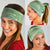 Green Palaka Japanese Patterns Neck Gaiter Asanoha Seigaiha Sakura Motif - Polynesian Pride