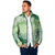 Green Palaka Japanese Patterns Padded Jacket Asanoha Seigaiha Sakura Motif - Polynesian Pride