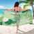 Green Palaka Japanese Patterns Sarong Asanoha Seigaiha Sakura Motif - Polynesian Pride