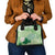 Green Palaka Japanese Patterns Shoulder Handbag Asanoha Seigaiha Sakura Motif - Polynesian Pride