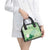 Green Palaka Japanese Patterns Shoulder Handbag Asanoha Seigaiha Sakura Motif - Polynesian Pride