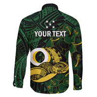 Personalised Solomon Islands Western Province Day Family Matching Off Shoulder Short Dress and Hawaiian Shirt Sea Turtle Mix Polynesian Hibiscus Pattern LT14 - Polynesian Pride