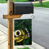 Personalised Solomon Islands Western Province Day Garden Flag Sea Turtle Mix Polynesian Hibiscus Pattern LT14 - Polynesian Pride