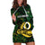 Personalised Solomon Islands Western Province Day Hoodie Dress Sea Turtle Mix Polynesian Hibiscus Pattern LT14 Green - Polynesian Pride