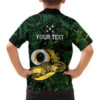 Personalised Solomon Islands Western Province Day Kid Hawaiian Shirt Sea Turtle Mix Polynesian Hibiscus Pattern LT14 - Polynesian Pride