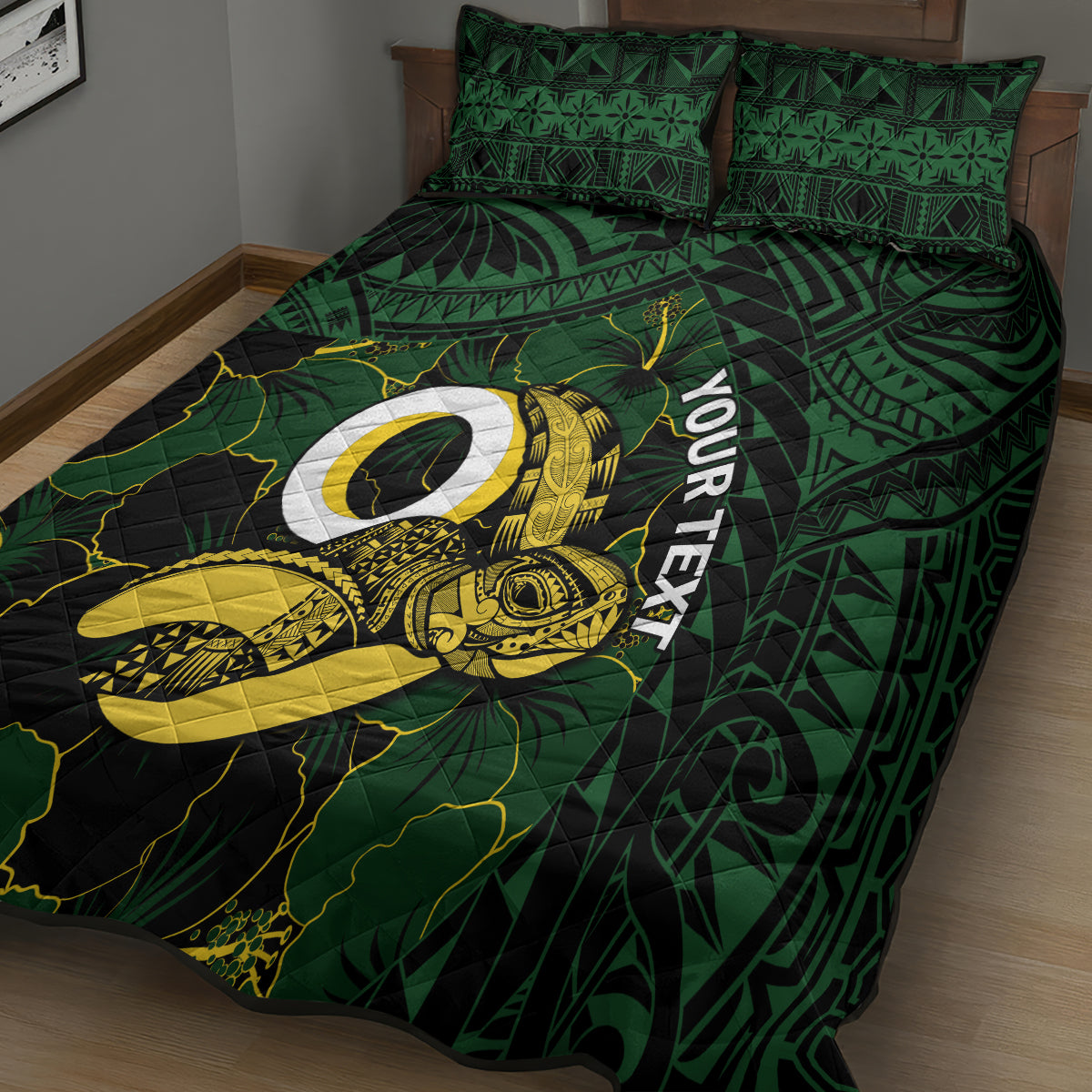 Personalised Solomon Islands Western Province Day Quilt Bed Set Sea Turtle Mix Polynesian Hibiscus Pattern LT14 - Polynesian Pride
