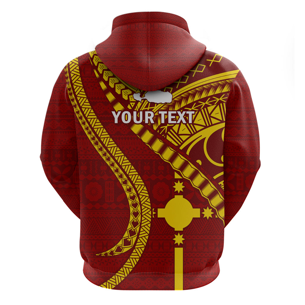 Personalised Fiji Rotuma Hoodie Fijian Tapa Pattern LT14 - Polynesian Pride