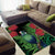 New Zealand Tui Bird Christmas Area Rug Maori Fern Mix Pohotukawa