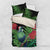 New Zealand Tui Bird Christmas Bedding Set Maori Fern Mix Pohotukawa