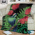 New Zealand Tui Bird Christmas Blanket Maori Fern Mix Pohotukawa