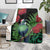 New Zealand Tui Bird Christmas Blanket Maori Fern Mix Pohotukawa