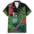 New Zealand Tui Bird Christmas Family Matching Long Sleeve Bodycon Dress and Hawaiian Shirt Maori Fern Mix Pohotukawa