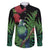 New Zealand Tui Bird Christmas Family Matching Long Sleeve Bodycon Dress and Hawaiian Shirt Maori Fern Mix Pohotukawa