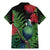 New Zealand Tui Bird Christmas Family Matching Mermaid Dress and Hawaiian Shirt Maori Fern Mix Pohotukawa