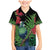 New Zealand Tui Bird Christmas Family Matching Mermaid Dress and Hawaiian Shirt Maori Fern Mix Pohotukawa