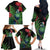 New Zealand Tui Bird Christmas Family Matching Off The Shoulder Long Sleeve Dress and Hawaiian Shirt Maori Fern Mix Pohotukawa