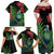 New Zealand Tui Bird Christmas Family Matching Off Shoulder Maxi Dress and Hawaiian Shirt Maori Fern Mix Pohotukawa