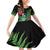 New Zealand Tui Bird Christmas Family Matching Off Shoulder Short Dress and Hawaiian Shirt Maori Fern Mix Pohotukawa