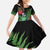 New Zealand Tui Bird Christmas Family Matching Short Sleeve Bodycon Dress and Hawaiian Shirt Maori Fern Mix Pohotukawa