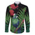 New Zealand Tui Bird Christmas Family Matching Short Sleeve Bodycon Dress and Hawaiian Shirt Maori Fern Mix Pohotukawa