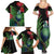 New Zealand Tui Bird Christmas Family Matching Summer Maxi Dress and Hawaiian Shirt Maori Fern Mix Pohotukawa