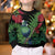 New Zealand Tui Bird Christmas Kid Ugly Christmas Sweater Maori Fern Mix Pohotukawa