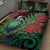 New Zealand Tui Bird Christmas Quilt Bed Set Maori Fern Mix Pohotukawa