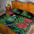 New Zealand Tui Bird Christmas Quilt Bed Set Maori Fern Mix Pohotukawa