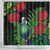 New Zealand Tui Bird Christmas Shower Curtain Maori Fern Mix Pohotukawa