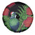 New Zealand Tui Bird Christmas Spare Tire Cover Maori Fern Mix Pohotukawa