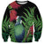 New Zealand Tui Bird Christmas Sweatshirt Maori Fern Mix Pohotukawa