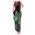 New Zealand Tui Bird Christmas Tank Maxi Dress Maori Fern Mix Pohotukawa