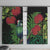 New Zealand Tui Bird Christmas Window Curtain Maori Fern Mix Pohotukawa