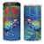 New Zealand Takahe Christmas 4 in 1 Can Cooler Tumbler Maori Fern Mix Pohotukawa