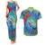 New Zealand Takahe Christmas Couples Matching Tank Maxi Dress and Hawaiian Shirt Maori Fern Mix Pohotukawa