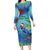 New Zealand Takahe Christmas Family Matching Long Sleeve Bodycon Dress and Hawaiian Shirt Maori Fern Mix Pohotukawa